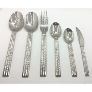 Dansk DAS44 Graves Studio 6 Piece Spoon Fork Knife Set 18/10 Stainless Flatware